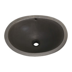Belle Foret Model BFC13 AN Medium Oval Lavatory Copper Sink - Bathroom Sinks