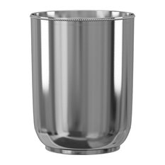 nu steel Chic Beaded Wastebasket, 7 Quart