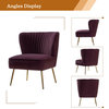 Velvet Accent Dining Chair, Purple