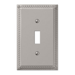Georgian Satin Nickel Switchplate - Switch Plates And Outlet Covers