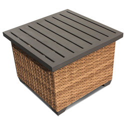 Tropical Outdoor Side Tables by Burroughs Hardwoods Inc.