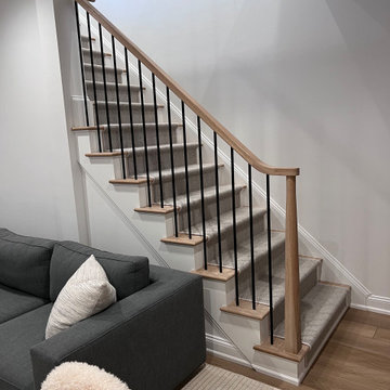Basement Stairs and Railing remodel