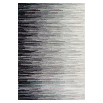 nuLOOM Lexie Ombre Striped Area Rug, Black, 8'x10'
