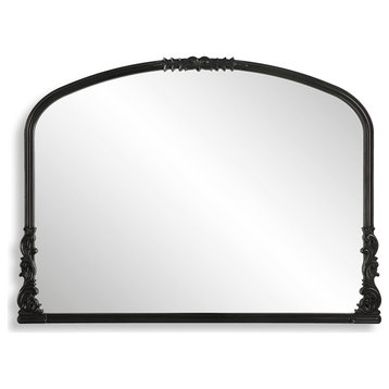 Traditional 38" x 28" Black Mirror