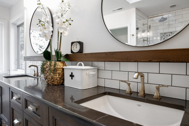 Transitional Bathroom by Mountainwood Homes