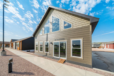 Inspiration for a rustic exterior home remodel in Minneapolis