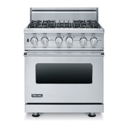 Viking 30" Pro-style Dual-fuel Range, Stainless Liquid Propane | VDSC5304BSSLP - Gas Ranges And Electric Ranges