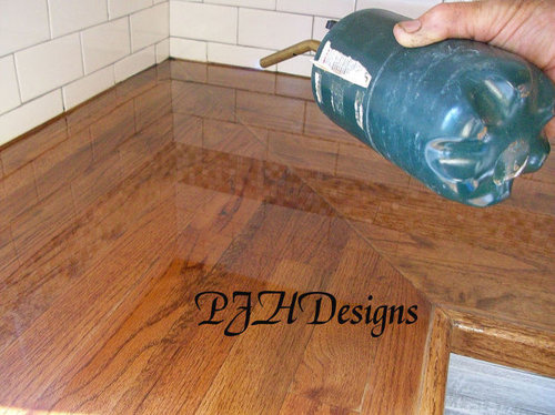 Poly To My Butcher Block Countertops, Can You Use Polyurethane On A Butcher Block Countertop