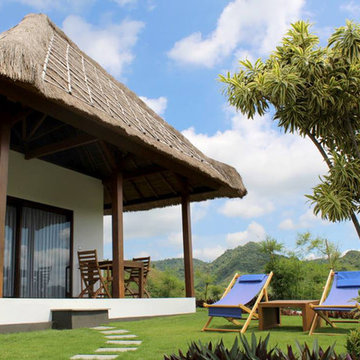 Bali, Indonésie - Bungalows hôteliers