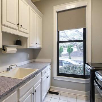 Terrific Laundry Room with New Black Window - Renewal by Andersen Georgia