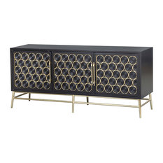 Wine Bottle Theme 3-Door Console