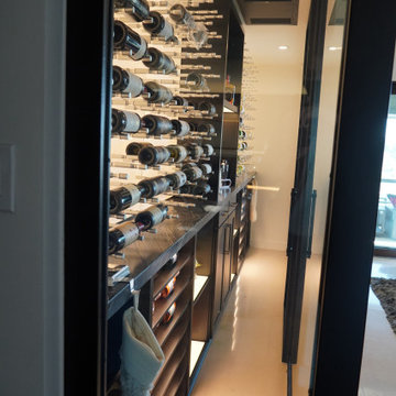 Mid-Sized Modern Wine Cellar