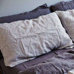 Stripe Linen Pillowslip Set | In Bed - Sheet And Pillowcase Sets