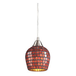 Elk Lighting - Elk Lighting 528-1CPR Pendant Fusion - Pendant Lighting
