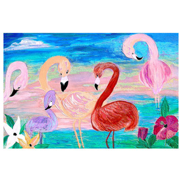 Flamingo Garden Deco, 24"x36"