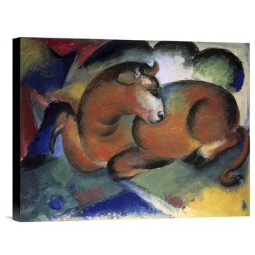 'A Red Bull' Giclee Canvas Fine Art Print, 22x1.5x17.358