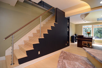 Example of a trendy staircase design in DC Metro