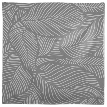 Dense Leaves Gray 4 58x58 Tablecloth