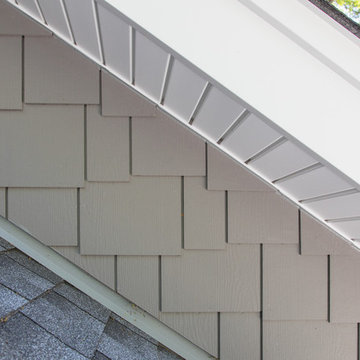 Gray Slate James Hardie siding installation in Naperville