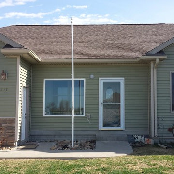 Front Entry Addition Siding Finished