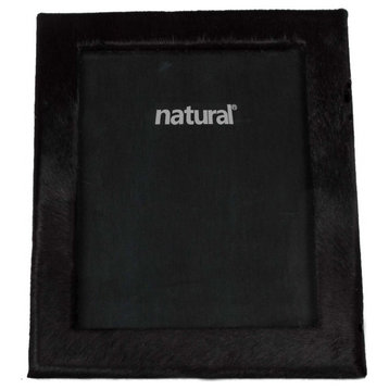 11"x13" Black Cowhide 8"x10" Picture Frame