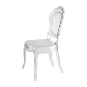 Barokai Side Chair Plastic Weatherproof, Clear