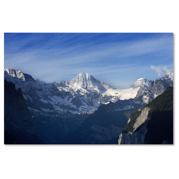 'The Morning Comes Over the Swiss Alps' Canvas Art by Philippe Sainte-Laudy