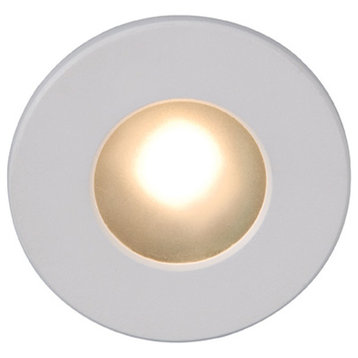 WAC Lighting LEDme Full Round Indoor or Outdoor Step and Wall Light, White