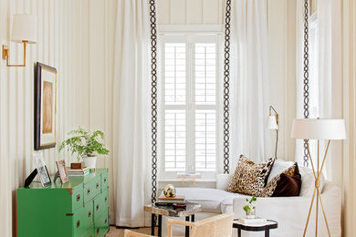 Inspiration for a transitional family room remodel in Charleston