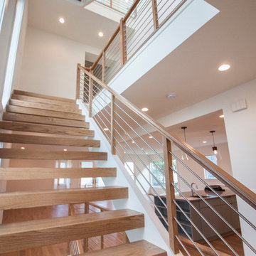 Project #48 | Contemporary Staircase with Warm Tones