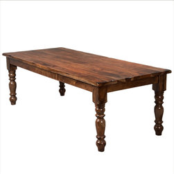 92" Rustic Solid Wood Large Dining Room Table For 8 People - Dining Tables