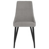 The Lofton Dining Chair, Fabric, Set of 2, Gray