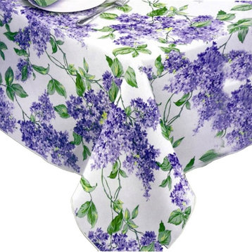 Lilac 100% Vinyl Tablecloth, 52"x52"