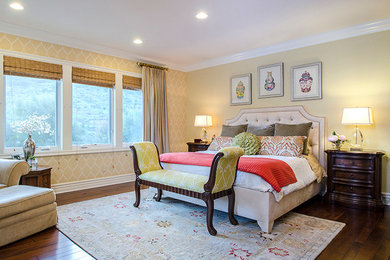 Elegant bedroom photo in Los Angeles