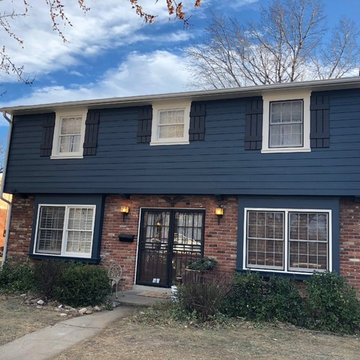 James Hardie siding replacement.  Gale Force paint