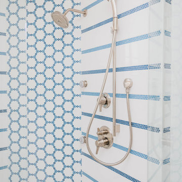 Walk-In Shower with Custom Tile