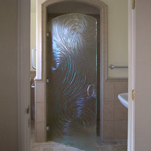 Porte verre salle de bains