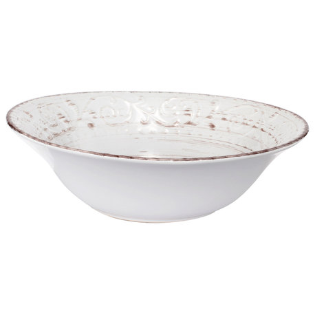 Rustic Flare Decorative Bowl, Cream