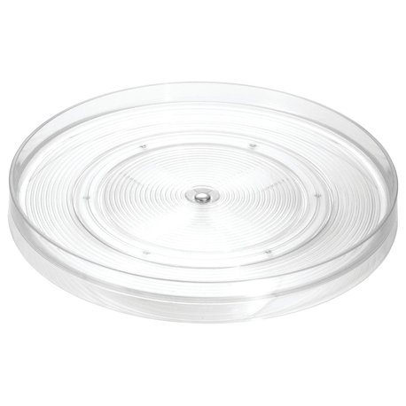 iDesign Linus Turntable Kitchen Organizer, 11", Clear