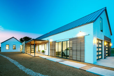 Inspiration for a modern exterior home remodel in Austin