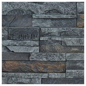Faux Stone Wall Panel - DURANGO, Eclipse, Sample