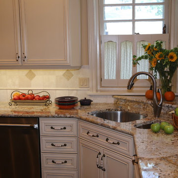 Classic Philadelphia Kitchen Remodel | Elegant Cream Cabinetry & Granite Counter