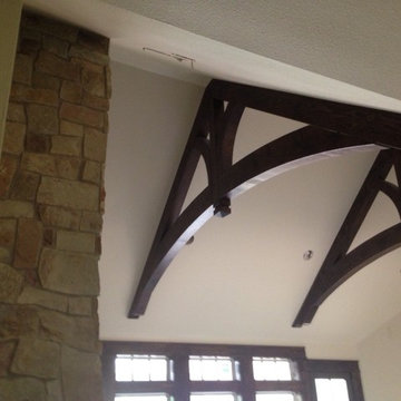 Wood work. Cathedral ceilings