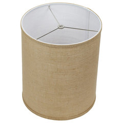 Brown drum lamp shade deals