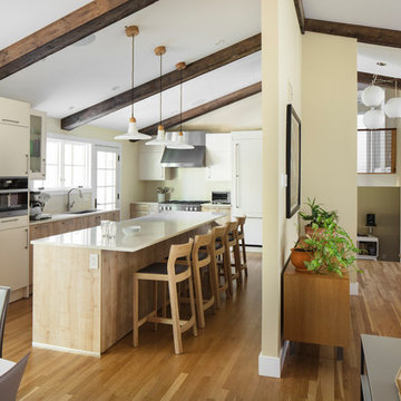 Mid-century Kitchen w/ Hipped Roof | Kitchen | Mid-Century Bayberry Renovation