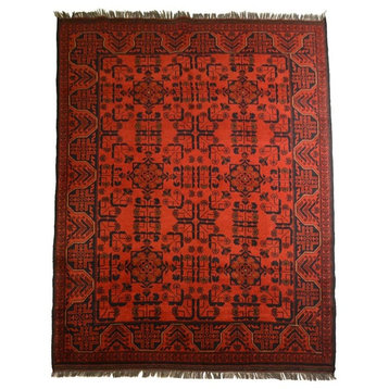 Tribal Unkhoi Oriental Rug, 5'x6'4"