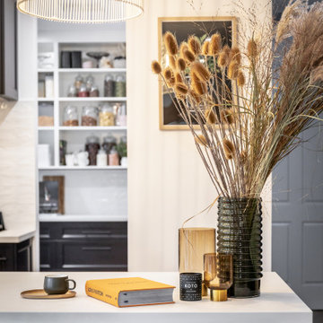 Modern Hamptons Monochrome Kitchen