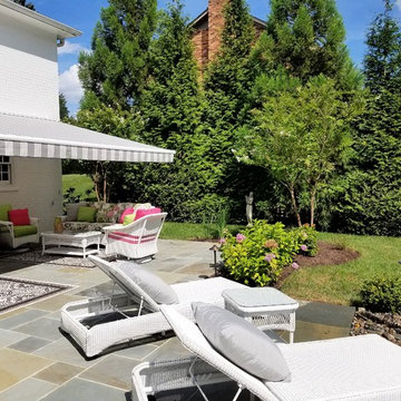 Fairfax Backyard Retreat - Stone patio, walls, walkways, steps