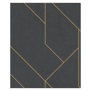 Geometric Triangle Design Ochre & Grey on a Cream Background