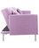 Modern Plush Tufted Linen Fabric Splitback Sleeper Futon, Light Purple